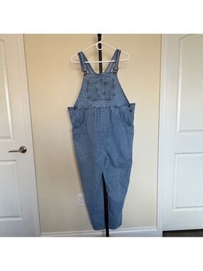 C Sport Casual Light Blue Denim Jumpsuit Maternity or Not Medium Vintage USA
